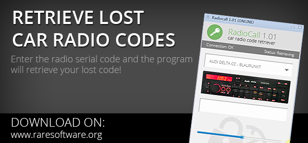 Retrieve lost radio codes