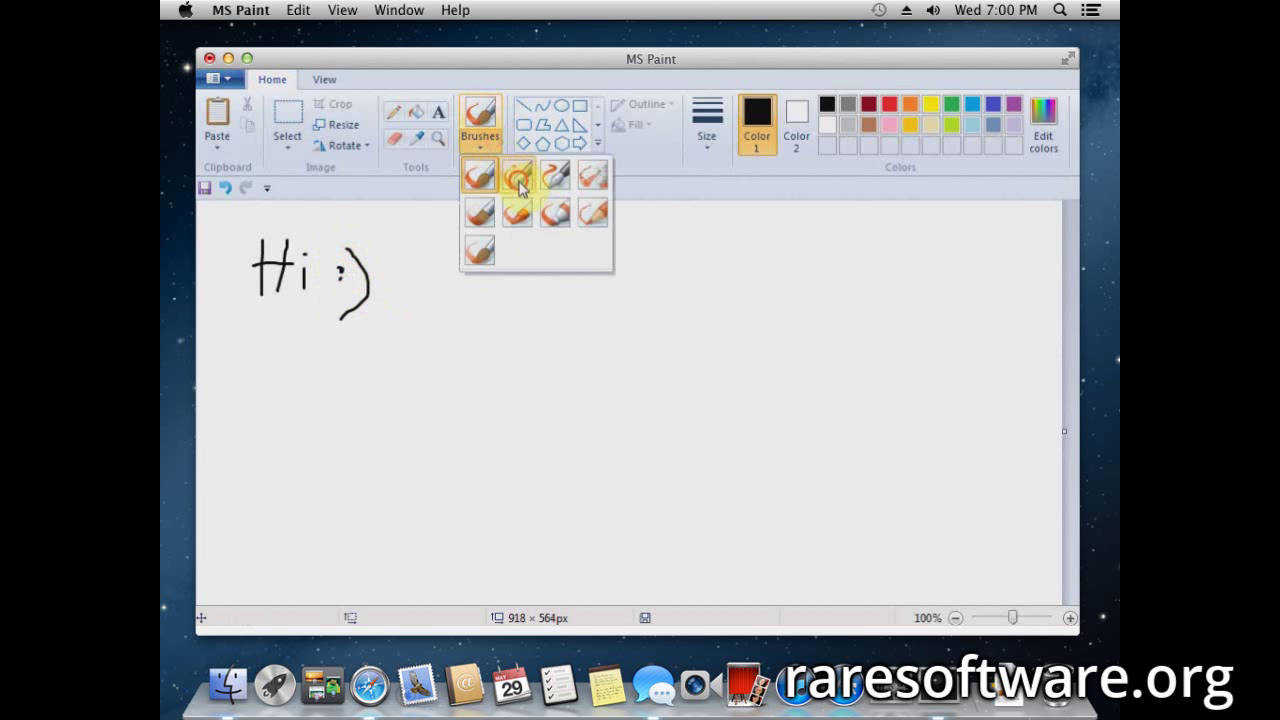 built in paint software for mac