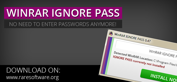 Remove winrar password